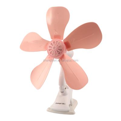 China Lower noise hot sale 13inch 5balde mini clip retractable fan on table for students for sale