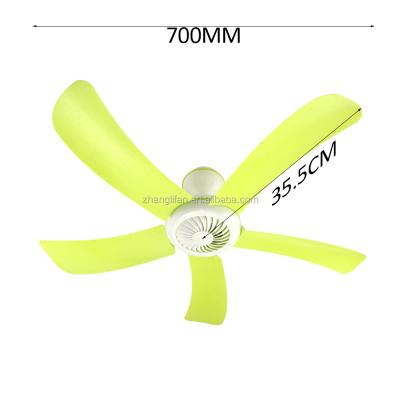 China New Design FC01-D905 700mm ABS 5baldes 220V AC Plastic Ceiling Fan for sale