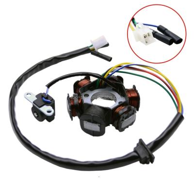 China 150cc Ignition Rectifier Magneto 6 Coil Scooter Moped ATV TAOTAO 110 JCL Magneto 6pin Motorcycle Ignition System Parts GY6 50 for sale