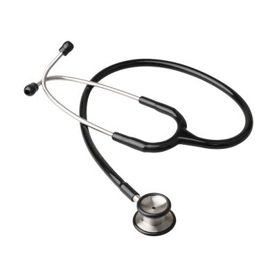 China Wholesale HONSUN HS-30J Double Head Metal Black Precordial Precordial ID Tag Medical Nurse Stethoscope for sale