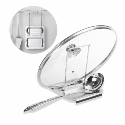 China Environmental Foldable Stainless Steel Lid and Spoon Rest, Multifunctional Lid and Spoon Holder for sale