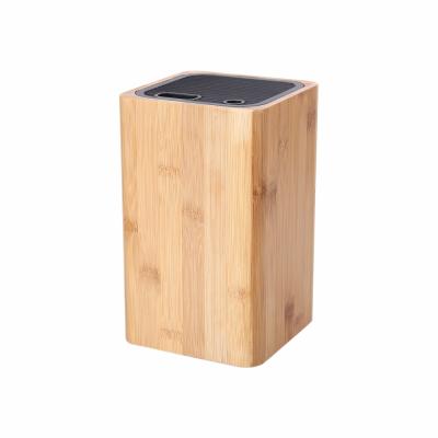 China Hot Sale Amazon Knife Block Bamboo Universal Knife Holder Storage Standing Rack Safely Stores Knives for sale