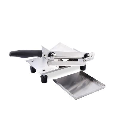 China Environmental High Quality Multifunctional Pointed Blade with Detachable Tray Stainless Steel Beef Mutton Herb Meat Biltong Cutter Slicer for sale