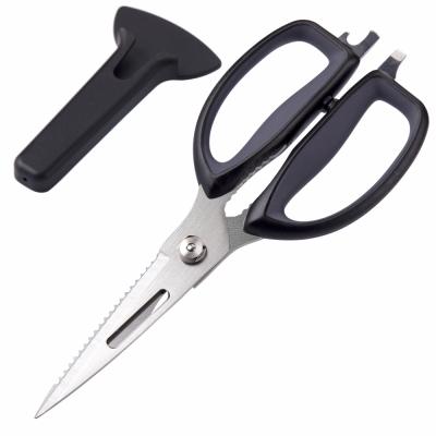 China Kithchen Multifunctional Scissors Premium Universal Smooth Grip Separately Separated For Easy Cleaning Soft Touch Handle Kitchen Scissors With Magnetic Sheath for sale