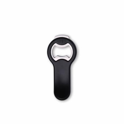 China Environmental Hot Selling Cap Catcher Magnetic Noise Can Opener Stick To Refrigerator Avoid Loss Easy Picking Bar 2 In 1 Beer Bottle Opener for sale