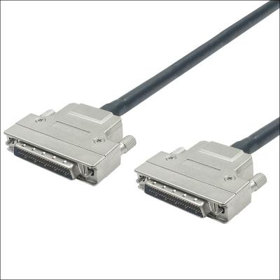 China Industrial Equipment HPDB 50Pin Male To Male Cable Molded Type, SCSI II 50 Pin Cable, MDR 50Pin Male Cable, L=1M for sale