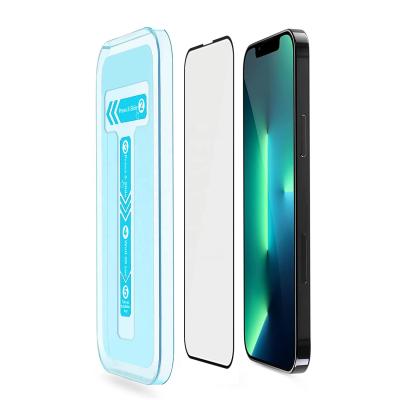 China Anti-broken 9H Silk Tempered Glass Screen Protector For iPhone 11 12 13 Pro Max Mini With Easy Installation Kit Full Coverage Case Friendly for sale