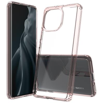 China 2021 Anti-drop TPU+PC phone cover case for Xiaomi MI 11/mi11 lite pro ultra hard transparent 5G phone case for sale