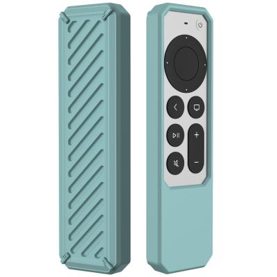 China 2021 New Eco-friendly Anti-fall Silicone Case Remote Control Cover Device For Apple TV 4K Remote Control for sale