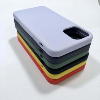 China Fashion Phone Case Candy Color Environmental Friendly Silicone Shell Cover For iPhone X XS XR 11 12 PRO MAX MINI for sale