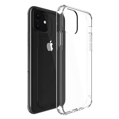 China 9H Hard Tempered Glass High Protective Back + Full Clear Silicone Premium Bumper Clear TPU Protective Case For iPhone 11 for sale