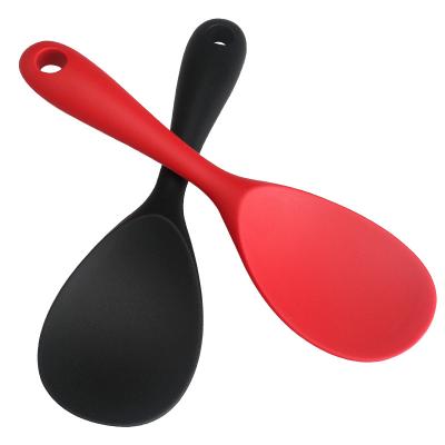 China Sustainable Hot Sale Food Grade Silicone Rice Spoon Cooking Tools for sale