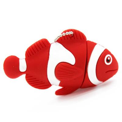 China Cute factory made 4GB 8GB 16GB 32GB 64GB USB2.0 PVC usb flash drive JASTER Goldenfish pendrive with exw for sale