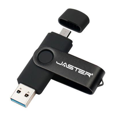 China JASTER Metal Pen Drive 4GB 8GB 16GB 32GB 64GB 128GB usb3.0 OTG USB OTG USB High Speed ​​Drive for Smartphone/Tablet/PC for sale