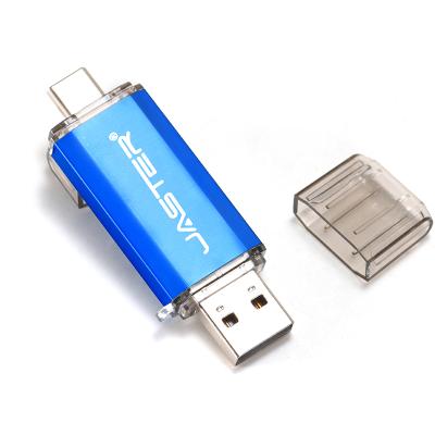 China JASTER Plastic pen drive usb2.0 4GB 8GB 16GB 32GB 64GB type c memory stick pendrive OTG usb flash drive for PC phone for sale