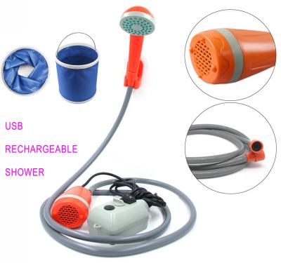 China ABS+PVC Smart Camping Shower Car Portable Outdoor Shower for sale