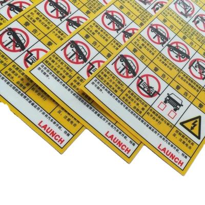 China Durable Warning Sign Graffiti Stickers For Boy Wall Car Bottle Laptop Vinyl Helmet Custom Stickers for sale