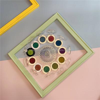 China EYE 11 Colors Party High Metallic Makeup Glitter Foil Eyeshadow Chameleon Palette With Clear Lid for sale