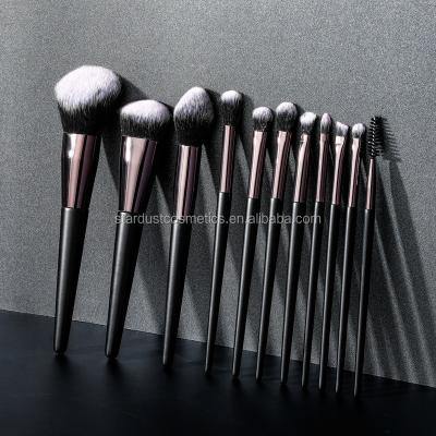 China Angular Blush New Wholesale 11PCS Makeup Brush Set Synthetic Hair Private Label Cosmetics Brush Angular Blush Brush Brush for sale