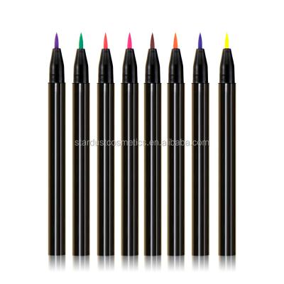 China Color Waterproof Waterproof Eyeliner Can UV Matte Color Private Label Eye Liner Makeup Cream Eyeliner Neon Pencil for sale