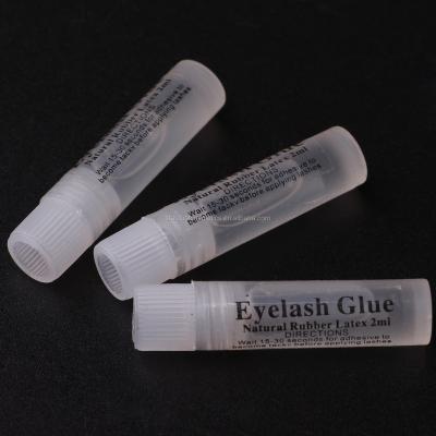 China Stick Your Own Mini Size Logo Clear Color Latex Eyelash Adhesive Fake Lashes for sale