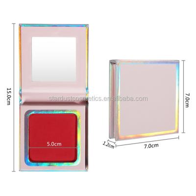 China Face Maker Supply Best Quality 4 Color Palette Makeup Single Paper Blusher With Mirror for sale