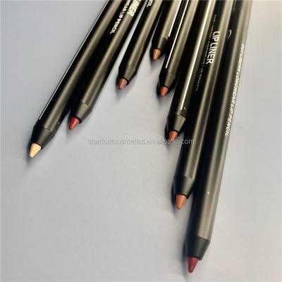 China Best Selling Private Label Lip Liner Pencil Case 8 Color Lipliner Pen Cruelty Free Waterproof OEM Black Cosmetic Lip Liner for sale