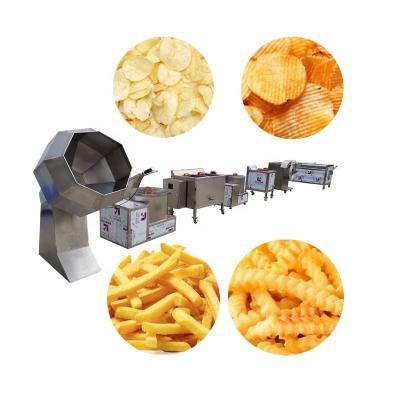 China Commercial automatic vegetable processing plant vending machines for making potato chips for sale