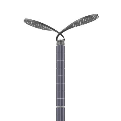 China KLR Garden Tending Vertical Anti Snow Tarpaulin ZY2014G-led20w Solar Street Lights With Curved Solar Panel LFP Battery For Desert for sale