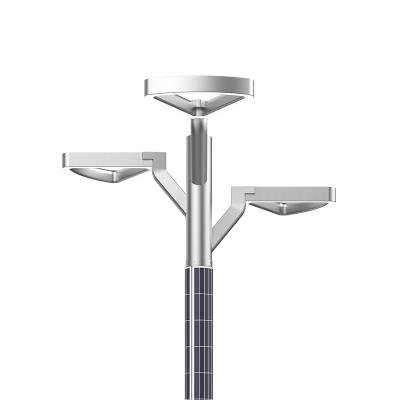 China Garden KLR Patent Design Heavy Wind ZY2004G-led20w Vertical Solar Street Lights With Curved Solar Panel For Harbor Place for sale