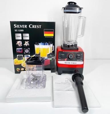 China Multifunction Wall Breaking Machine Licuadora 4500w Large Commercial With 2 Cups 2 In 1 Silver Peak Blender for sale