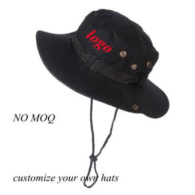 China Custom No MOQ Your Hats Outdoor Promotion Military Gifts Fisherman Anti-wind and Water Hats Camouflage Color Outdoor Adventure Anti-wind for sale