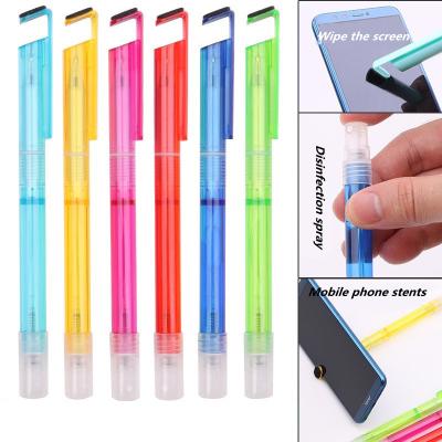 China Multifunctional Spray Disinfection Ball Pen Sprayer With Custom Perfume Bottle New 4 In 1 Spray Pen With Mobile Phone Holder for sale