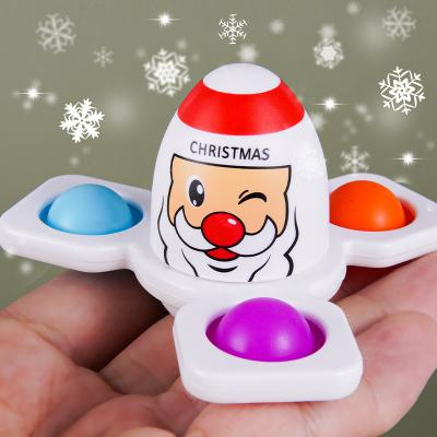 China Great game again! Christmas Finger Spinner Toy Cute Expressions Octopus Spinner Toys Sensory Relaxation Toys Set for sale