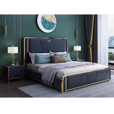 China Adjustable Modern Luxury Room Furniture Solid Wood Bed (Other) Suitable Price for sale