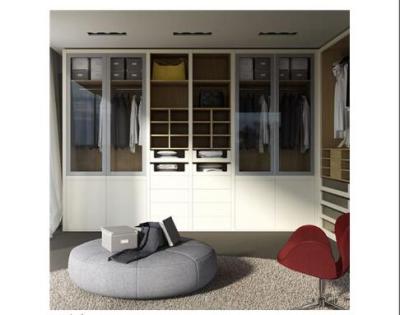 China (Other) Factory Adjustable Customize Elegant Gloss Lacquer Color White Walk In Closet for sale