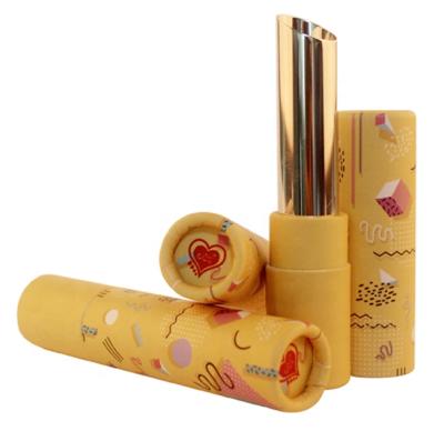 China Handmade Wholesale Paper Tubes Skinny Style Lipstick Packaging Lip Blam Luxury Twist Up Tube Box for sale