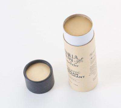 China Empty Recycled Biodegradable Cardboard Kraft Cardboard Packaging Tube Wax Proof Liner Wax Proof Cream Materials Cosmetic Pump Deo Tube coimeadan for sale