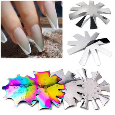 China New Stainless Steel French 3D Metal Plate French Plate U Shape Nail Art Tools Nail Art Plate Patterns for sale