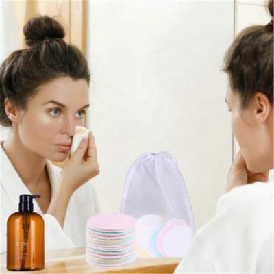 China Eco-friendly Soft Touch China Manufacturer Cotton Pads Makeup Remover Organic Round Facial Cleansing Pads for sale