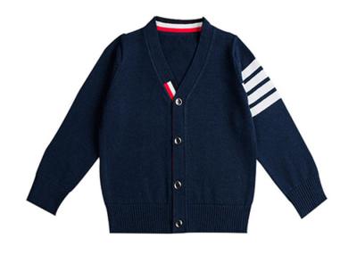 China Cute School Boys Uniform Cardigan V Neck Collar Autumn For Primary Students for sale