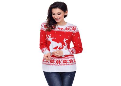 China Seasons Greetings Ladies Knitted Jumpers OEM Service Computer Knitted Technics for sale