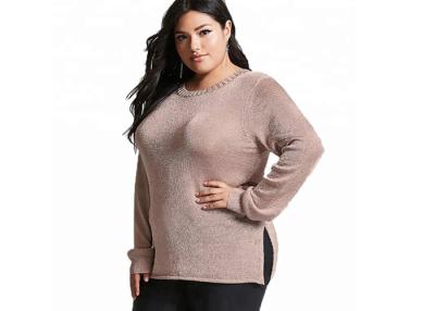 China Women Plus Size Clothing Tops Regular Length Design Pink Color Attractive for sale