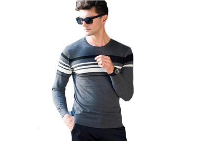 China Estilo plano del telar jacquar de los modelos del suéter casual de Roundneck de los hombres finos de las lanas que hace punto en venta