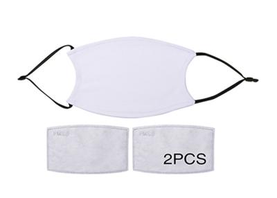 China Outdoor Unisex Ployester Cotton Ear Loop Cloth Face Mask With PM 2.5 Filter Pad for sale