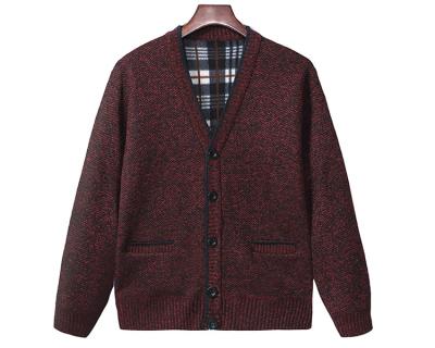 China Knitted Mens V Neck Shawl Collar Cardigan Jumper for sale