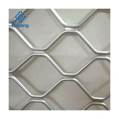 China Aluminum Ceiling Expanded Metal Mesh FOSHAN Manufacturer Decorative Mesh For Decorative Building Facade Wall for sale