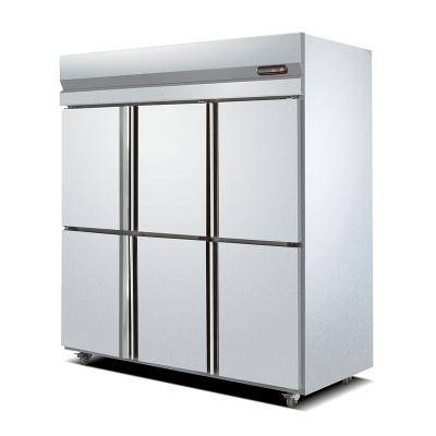 China Single-temperature Canton 6 door refrigerator commercial refrigerator freezer for hotel restaurant equipment for sale