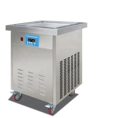 China Commercial Supply Commercial Pan Ice Cream Cold Plate Flat Instant Ice Cream Making Fried Ice Cream Roll Machine Fried Ice Cream Machine for sale