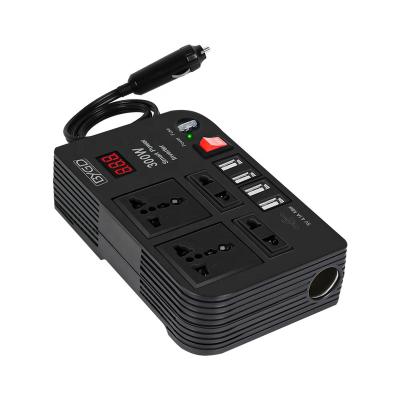 China Car Exliporc Car Battery Inverter 12v To 220v Digital Display Car Inverter 300w High Power Car Charger Modified Sine Wave Inverter for sale